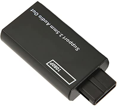 Adaptateur Convertisseur N64 vers HDMI, Convertisseur N64 NES NGC HDMI pour N64, Sortie de Signal Vidéo Game Cube vers HDTV S, Signal Vidéo S 1080p, Pas d'alimentation