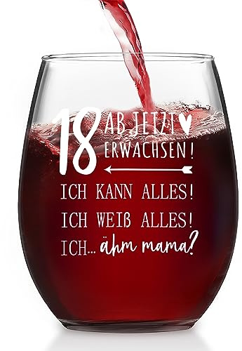 Joymaking Weinglas - Geschenke zum 18. Geburtstag: Coole Geschenkideen für Mädchen und Jungen