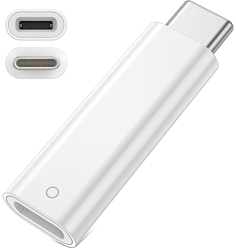 Ladeadapter für Apple Pencil 1st Gen,Bluetooth USB-C auf iPencil-Adapter für A-pple Pencil 1st Gen iPad 10th,ladeadapter USB-C Stecker auf Lightning Buchse Adapter für Apple Pencil 1 und iPad(A16) 10