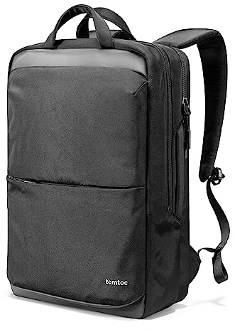 tomtoc 17,3-Zoll Laptop Rucksack, 30 Liter Reise Rucksäcke Professional Travel Backpack mit Kabel Durchgangstasche für Arbeit, Business, Wochenendtrip