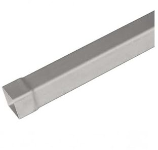 Tubo in pvc quadro - Colore Grigio - Diametro 80x80 Quadro - Metri Lineari 2 metri