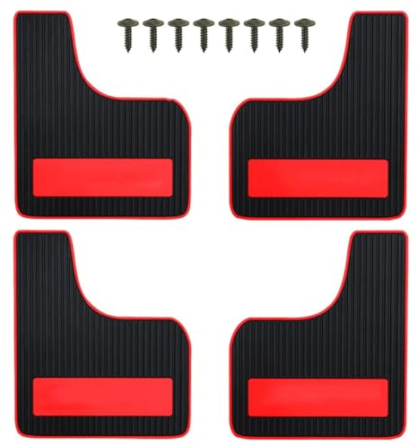 Auto Paraspruzzi Guardia Parafanghi Universali Rally Splash Auto Guardie Parafanghi Paraspruzzi Viti Accessori Auto SUV 4mm Anteriore Posteriore Set Gomma Sport Paraspruzzi