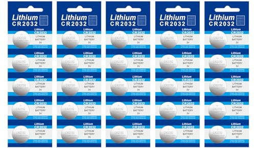 Lot de 25 piles bouton au lithium 3 V CR927/CR1220/CR1620/CR1632/CR2016/CR2025/CR2032/CR2450