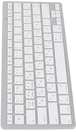 Cryfokt Computertastatur, MultiSystem-kompatible Tastatur, 78 Tasten, ultradünn, für für OS X für Android (Russisch)