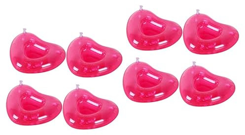 UPKOCH 8piezas Soporte Inflable para Bebidas Forma Posavasos De PVC Agua Playa y Piscina