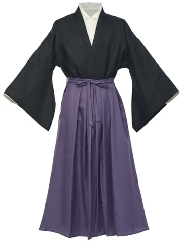 BPURB Japansk traditionell kimono Yukata Samuraj kampsport Hakama-uniform Judo Aikido Kendo rock anime cosplay kostym