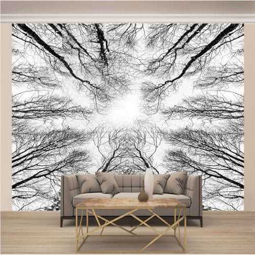Fotomural Pared 3D Papel Tapiz Fotográfico Papel Pintado Tejido No Tejido Lana Fotomurales Decoración De Pared Sala Cuarto Salón Dormitorio Despacho Murales L 200 x 140cm Paisaje Boscoso