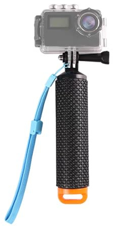 Floating Hand Grip Waterproof Monopod suitable for GoPro Hero 13/12/11/10/9/8/7/6/5/4/3+/Session, Action Camera Handle Mount Accessory for Underwater Snorkeling, Diving, and Water Sports, Orange