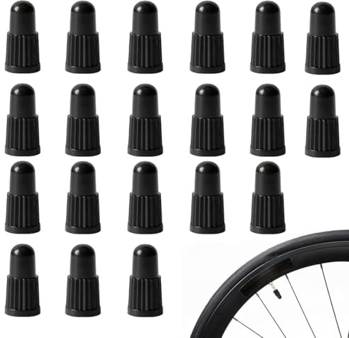 HABNI 20 Pezzi di Tappi per valvole di Biciclette, valvole per Pneumatici, Tappi per valvole, Tappi per la Polvere