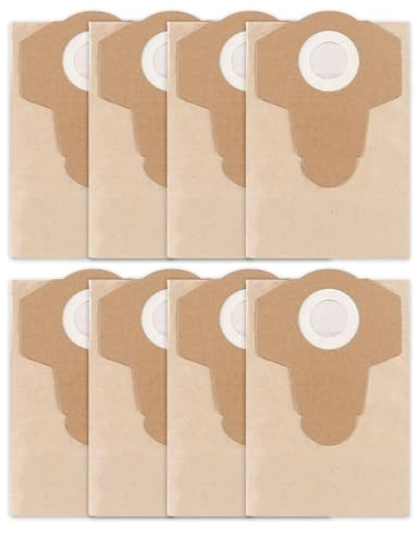 KEEPOW 8 Pack Vacuum Bags 20L for Einhell TC-VC 1820 1820S 1930S | TE-VC 2230, for Einhell Wet and Dry Vacuum Cleaner, Hoover Bags