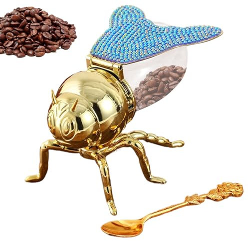 Generisch Recipiente para miel - Tarro decorativo de miel de abeja | Decoración de cocina para Navidad, Acción de Gracias, boda, picnic, familia, amigos, hogar, cocina, todos