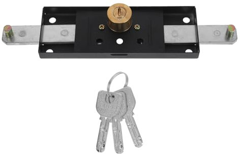 LALAFINA Serratura Di Sicurezza Per Porta Saracinesca Serratura Per Garage Avvolgibile Montaggio Facile Resistente Per Uso Commerciale e Residenziale Con Chiave Per Protezione Affidabile