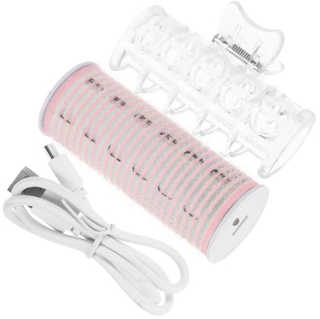 VALICLUD USB Ladebarer Haarlockenwickler für Automatischer Heizwickler Schonendes Styling Tool für Frauen Leichtes Tragbares Design Geeignet für Trocken und Nasshaar
