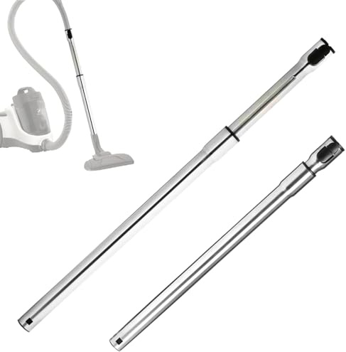 Compatible Heavy Duty Miele Hoover Attachments 35mm Adjustable Telescopic Suction Rod Tube | Stainless Steel Vacuum Extension Pipe Accessory Replacement with Miele C2 C3 S2110 S6240 S8320 Models.