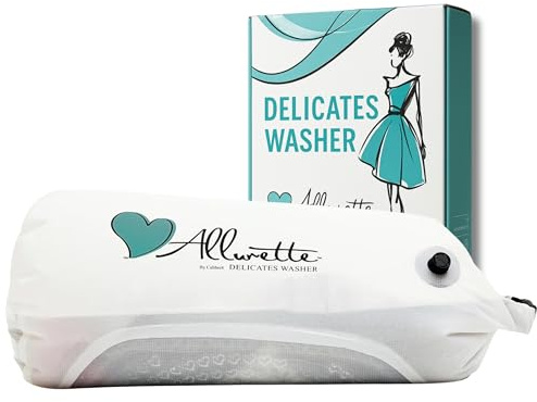 Scrubba Allurette Waschbeutel für Feines – Sanfte Handwaschmaschine für Dessous, BHs & Babykleidung – Leicht & umweltfreundlich – Kein Strom – Ideal auf Reisen – Für empfindliche Wäsche unterwegs