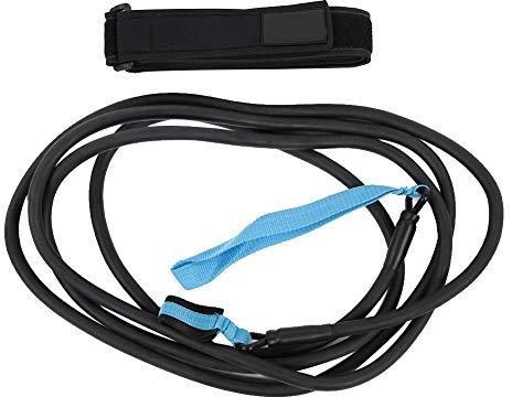 Cintura di resistenza al nuoto, Cintura stazionaria Resistenza alla nuotata Cintura da allenamento per la nuotata Continua a fare immersioni 4m Guinzaglio Corda Accessori per piscina(4MM*12MM*4M)