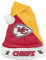 FOCO Kansas City Chiefs NFL 2021 Colorblock Santa Hat - Stück