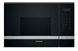 Siemens microonde da incasso 20l 800w inox/nero bf523lms0