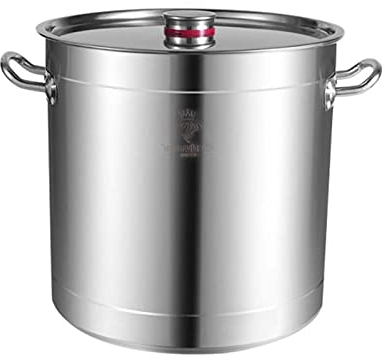 THEGA Olla para Sopa - Stock Olla - Olla De Cocina, Olla Sopera, 15-80L Cubeta para Sopa De Acero Inoxidable, Cubeta para Estofado/cubeta para Almacenamiento De Aceite con Tapa (Size : 80L)
