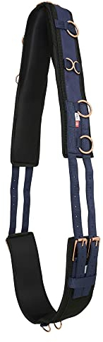 Imperial Riding Longiergurt Nylon Deluxe Navy/Rosegold Full