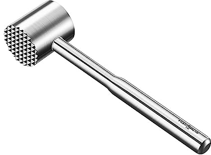 Batticarne a martello SUS304 per uso alimentare, in acciaio inox, per uso alimentare, 100% lavabile in lavastoviglie