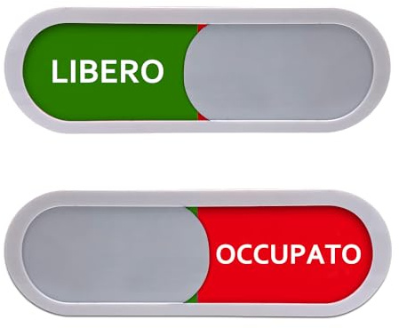 Andchi 2 pièces LIBRE OCCUPÉ Panneaux coulissants Auto-enregistrement Panneau de porte Panneau officiel pour bureau Pour bureaux et autres lieux publics
