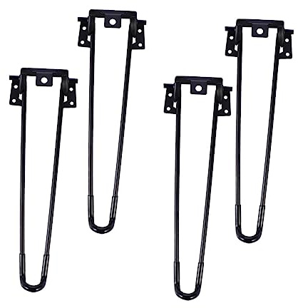 Homoyoyo Faltbare Metall Haarnadel Tischbeine Stahl Möbelbeine Mit Pulverbeschichtung Tragfähigkeit Für Mid Century Modern Möbel Und Heimgebrauch