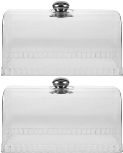 Amosfun 2pcs Cake Dome Cover Protective Lid Reusable Food Preservation Cover for Cakes for Home Use Dinner Table