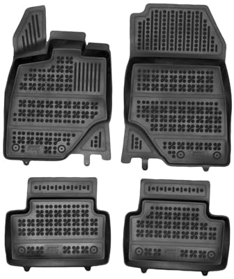 AZUGA 3D Gummi Fußmatten für Peugeot 3008 III ab 4/2024 (außer Elektro) | rutschfest, wasserdicht, passgenau, TPE Gummimatten, hoher Rand Automatten, AZ10300524