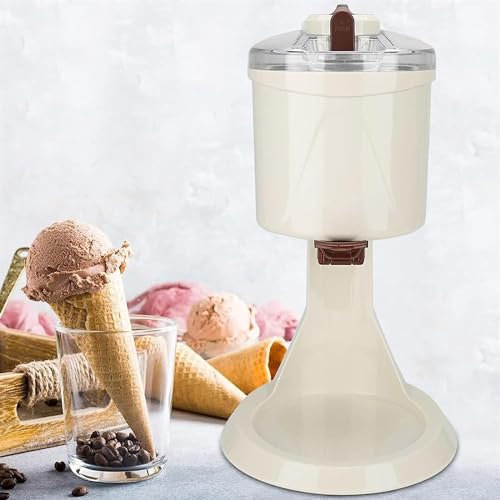 Ice Cream Maker, Fully Automatic Mini Fruit Soft Serve Ice Cream Machine, Healthy, Dairy Free, Simple One Push Operation, for Home DIY Kitchen