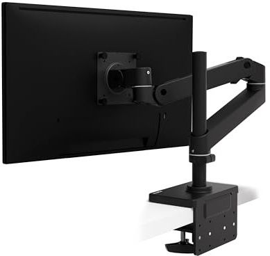 Ergotron LX Pro Monitor Arm, hohe Säule, Tischhalterung für Monitore bis 34, 1,8-10 kg, VESA, Constant Force Technologie, 10 Jahre Garantie, Schwarz - 45-695-292