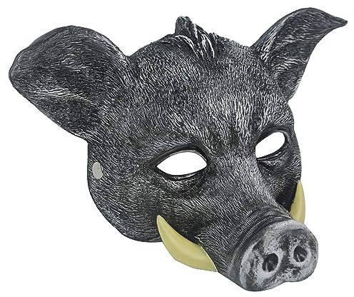 NewL Masque Halloween 3D Animal Demi & Complet Mascarade Cosplay Adultes | Sculpture 3D détaillée ultra-réaliste, masque extensible ultra-léger, confortable, taille unique, pour la plupart des adultes