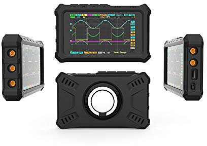 Protective Black Mini Oscilloscope Silicone Cover with Ring Holder - Durable and Comfortable Handle - Light and Portable Ideal for DS213 Oscilloscope