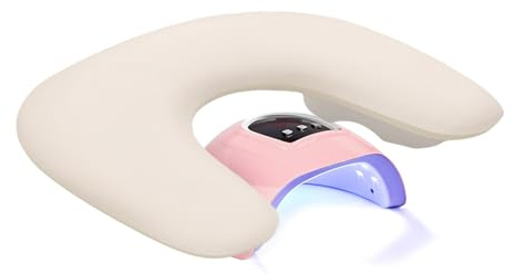 Bracciolo per unghie, poggiabraccia per unghie a forma di U, cuscino con staffe staccabili, cuscino per manicure per principianti e professionisti, elementi essenziali per nail tech, saloni di