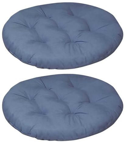 2er Set Rutschfestes Stuhlkissen 40 cm Rund Sitzkissen 5 cm Dicke Bodenkissen Sitzpolster Bequeme Stuhlauflage Sitzpolster Polster Auflage Dekokissen für Indoor Outdoor