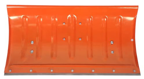NUOBESTY Lame de Rechange pour Chasse-Neige – Pelle à Glace en Acier avec Roue pour déneigement et aménagement paysager Hivernal (Orange)