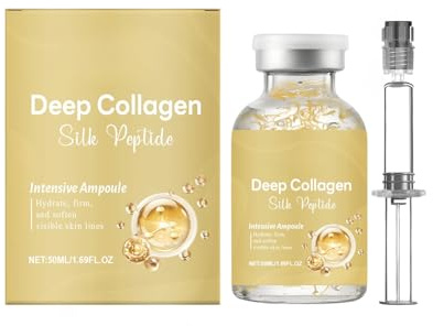 Ampoule de renouvellement de la peau avec peptides de collagène - sérum visage léger feuchtigkeitsspendendes pour une peau d'œuf - essence de soin quotidien facile à absorber (1pcs)