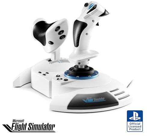 Thrustmaster T.Flight Hotas 5 Microsoft Flight Simulator Edition - Officially-Licensed Microsoft Flight Simulator Flight Joystick - Throttle - Simulation Controller, compatible with PS5, PS4, PC