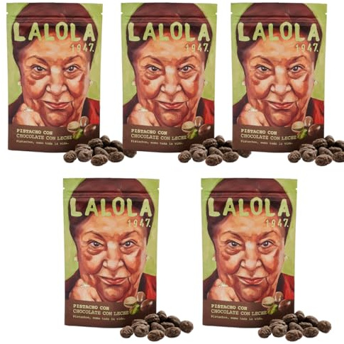 LALOLA1947 - Pistacho con chocolate con leche 5x80g