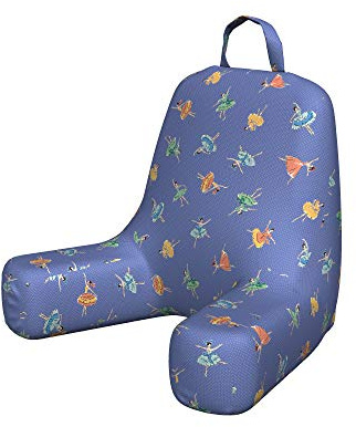 Ambesonne Ballerina Reading Pillow Cover, Repetitive Women Motifs in Gowns Dancing Delicately Doodle, Unstuffed Printed Bed Rest Case from Soft Fabric, Small, Multicolor