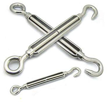 1Pcs 304 Stainless Steel Rigging Screw Open/Closed Body Turnbuckle Marine Boat Jaw/Jaw M4-M20 Hook & Eye Wire Rope Tension