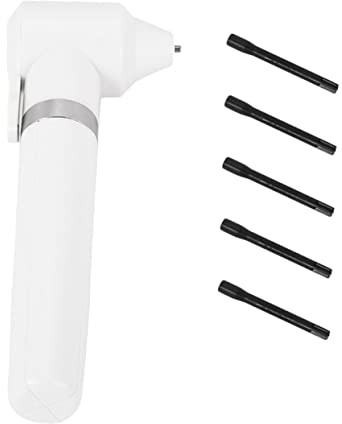 Healeved Pigmentmischer Klein aus Abs mit 5 Rührstäbchen Elektrischer Farb und Tintenmixer für Permanent Make Up Tattoo Piercing Zubehör Weiß Profi Privat