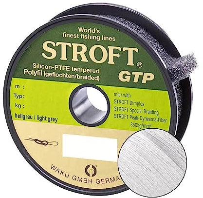 Stroft Schnur GTP Typ S Geflochtene 200m Silbergrau S05-0,11mm-4kg