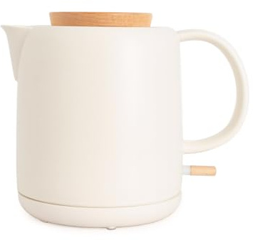 CREATE/KETTLE CERAMIC/Hervidor de agua eléctrico de cerámica blanco roto/Cuerpo de cerámica, calienta en 5 minutos, capacidad de 1L, sistema de autoapagado, 1200W
