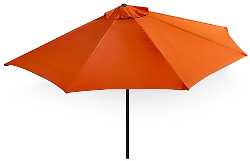 habeig Balkonschirm Sonnenschirm halbrund/rechteckig Wandschirm für Balkone oder Terrassen Polyester Aluminium
