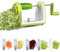 Spiralizzatore di Verdure Taglia Verdure a Spaghetti 5 In 1 Affettatrice a Spirale Manuale Tagliaverdure Julienne Spaghetti Zucchine Attrezzo Spaghetti di Zucchine Attrezzo per Verdure Cetrioli