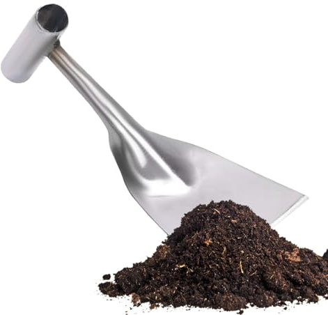 Pala a mano per scavare, pale da giardino in acciaio inox, strumento da giardinaggio leggero, accessori per piantare ispessiti per esterni
