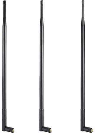 Joselin Antena WiFi 12DBI, Antena WiFi de Alcance de Alta Ganancia de Doble Banda 2,4G/5G con Conector RPSMA para Red InaláMbrica