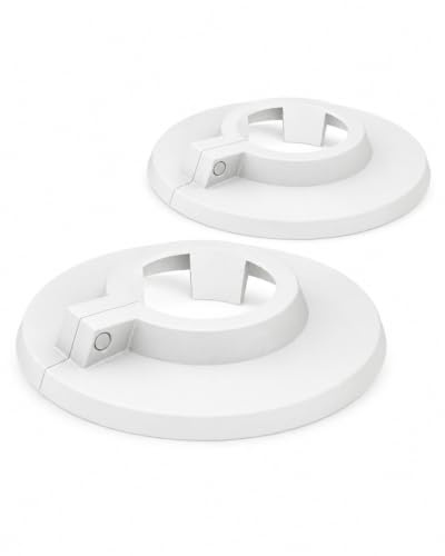 BADfabrik24 Klemmrosette RKW 1/2-22 mm Weiß Kunststoff 2 Stück