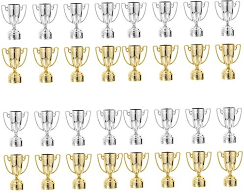 DIYEAH 32pezzi Trofei Plastica Per Ragazzo Ragazza Da Colorate Per Giochi e Festività Sportive Creativo Per Cerimonie Di Premiazione e Feste Di Compleanno